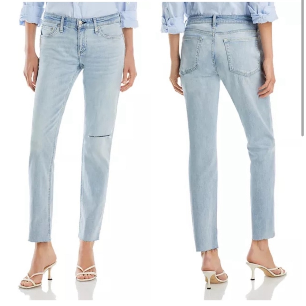 RAG & BONE Nina High Waist Ankle Cigarette Jeans, Size 32